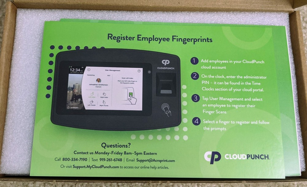 Acroprint CloudPunch