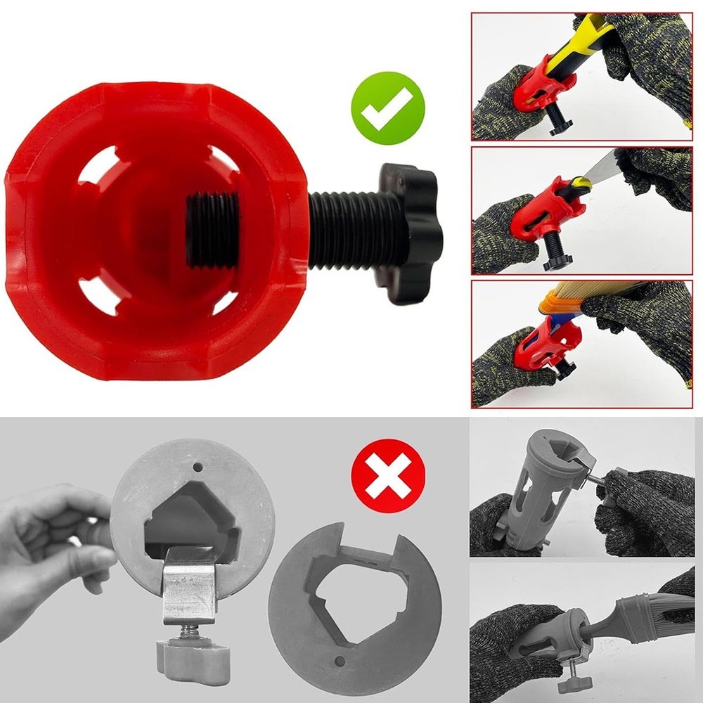 Multi-Angle Paint Brush Extender, Extension Pole Attachment Holder for4444