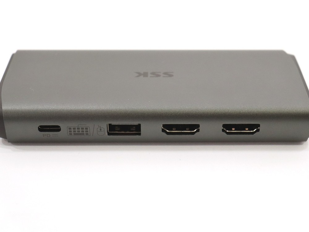 SSK 11-in-1 Type-C Multi-Function Docking Station SC200 (Silver) Refurbished