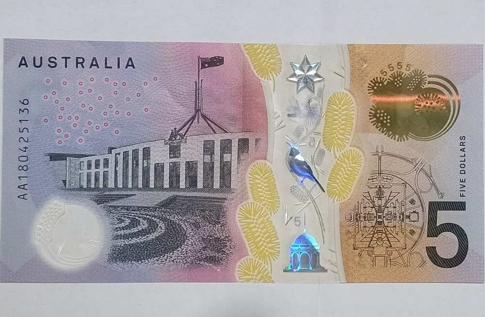 2018 First Prefix $5 AA18 Serial Number Five Dollar Banknote VG+ Circ