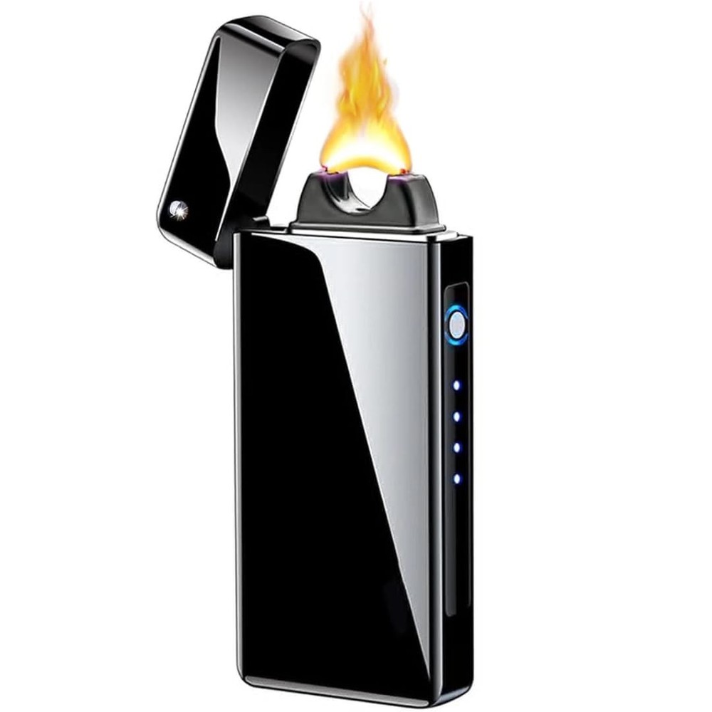 Lighter Rechargeable, Windproof Arc Lighter USB Plasma Lighters with Projecti...