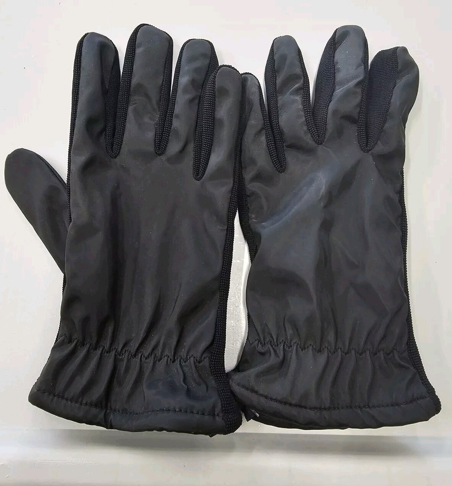 Roundtree Yorke Gloves Size L large Polyester Shell Black Wpl 9633