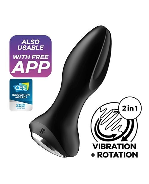 ROTATOR PLUG 2 BLUETOOTH REMOTE CONTROL RECHARGEABLE ANAL PLUG VIBRATOR