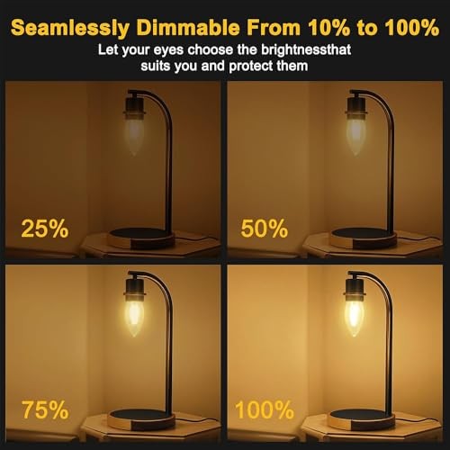 40 Watt Incandescent Light Bulbs, Medium E26 Candelabra Base Equivalent