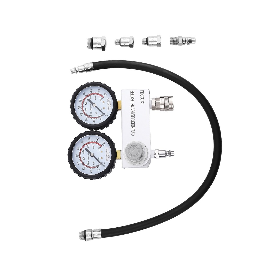 Cylinder Leak Down Tester Engine Compression Diagnostics Test Tool Kits