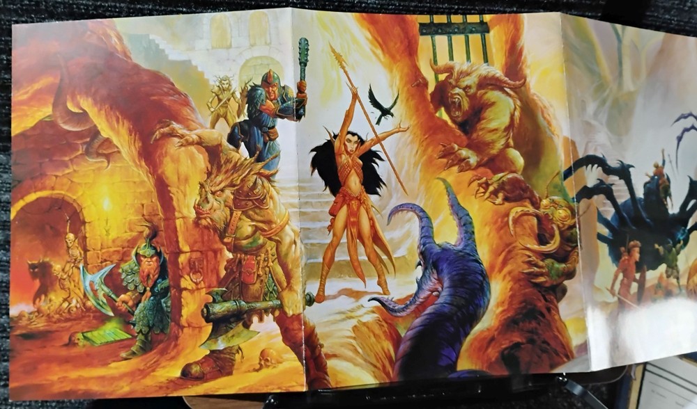 Dungeon Master’s Screen D&D 3rd Edition 2000 Complete w/ Inserts