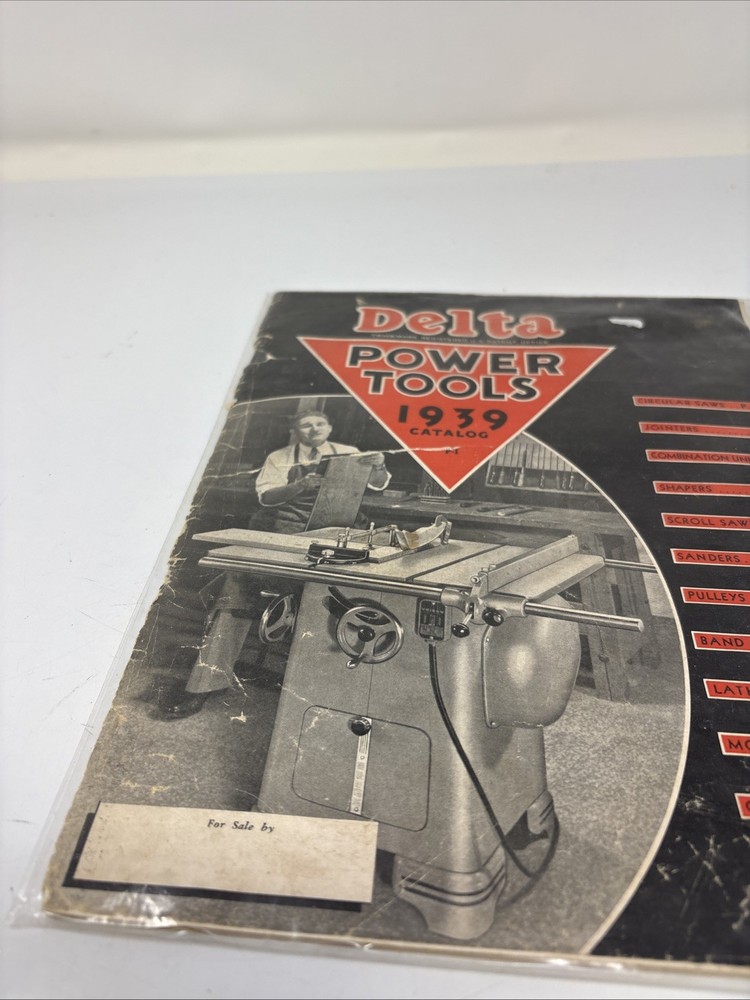 VINTAGE DELTA POWER TOOLS 1939 CATALOG