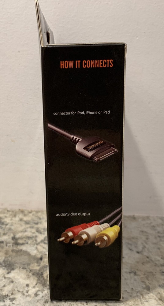 ISimple IS76 Ipod/iphone /iPad A/V Interface RCA Cable and Charging Cable NEW