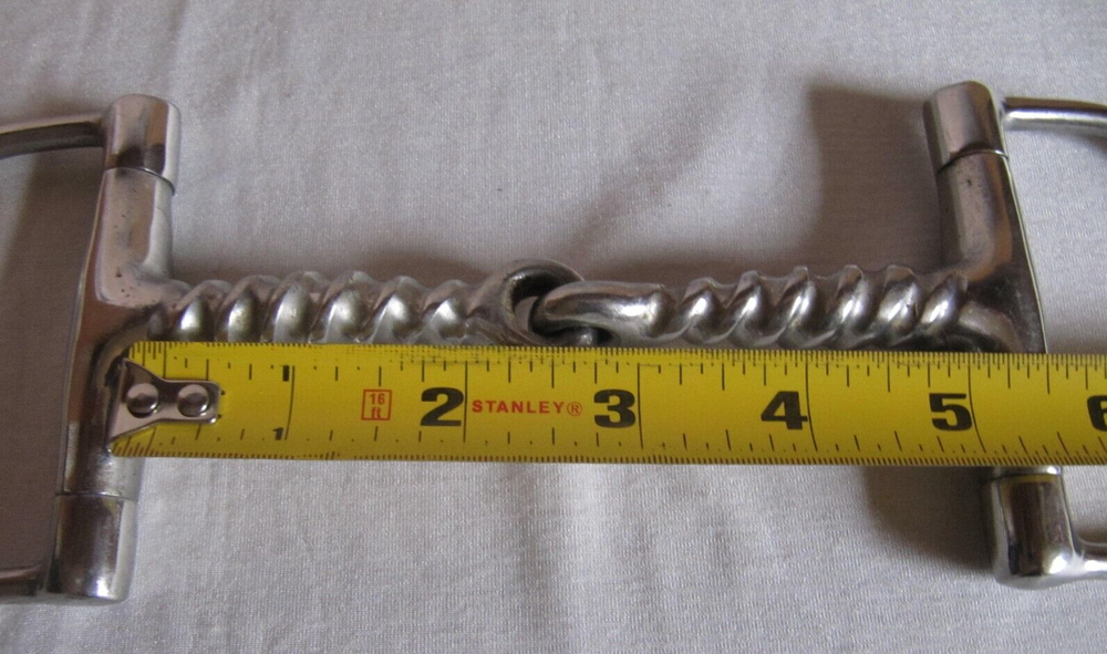 5” Corkscrew English Hunter D-Ring Snaffle Bit