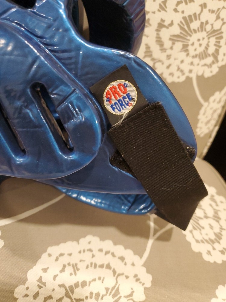 ProForce Lightning Sparring Headgear Blue Large