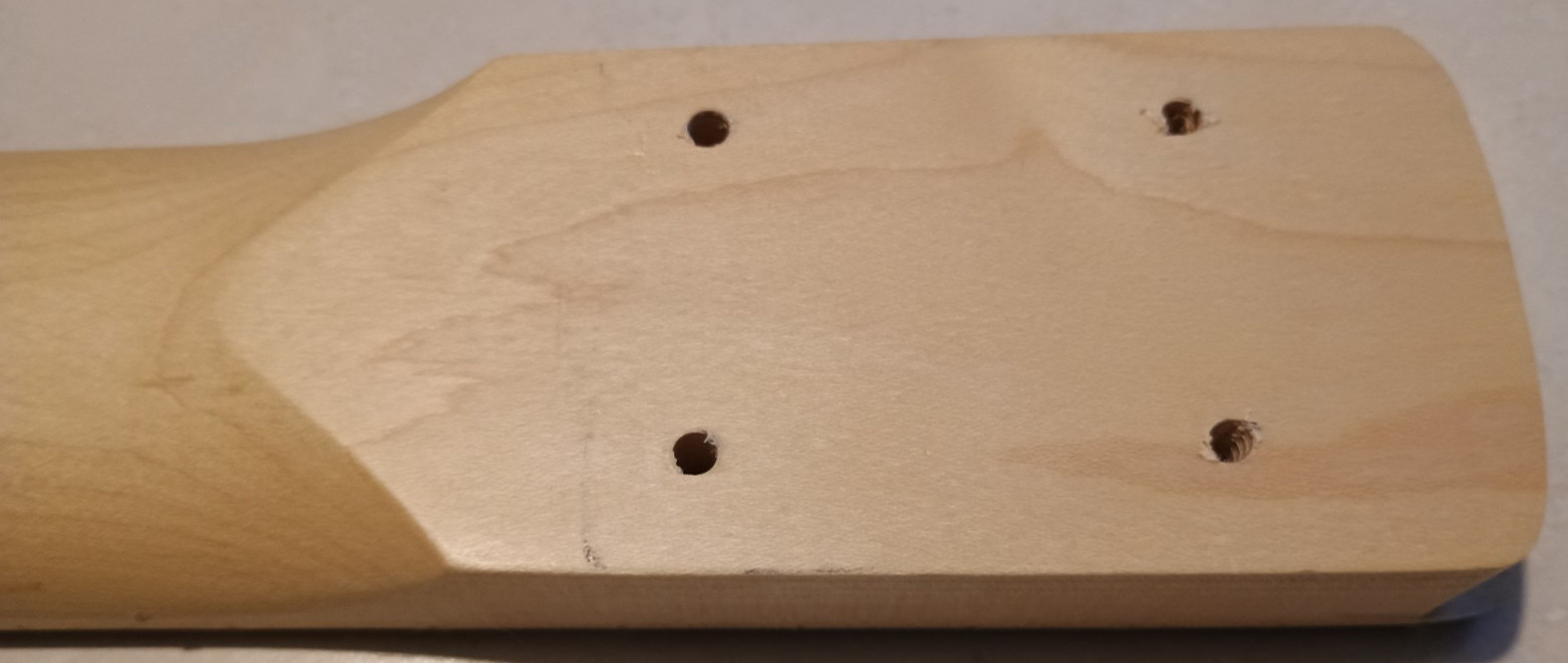 OPEN BOX Nashville Guitar Works Precision Bass Neck Maple Fretboard Tuners NGW