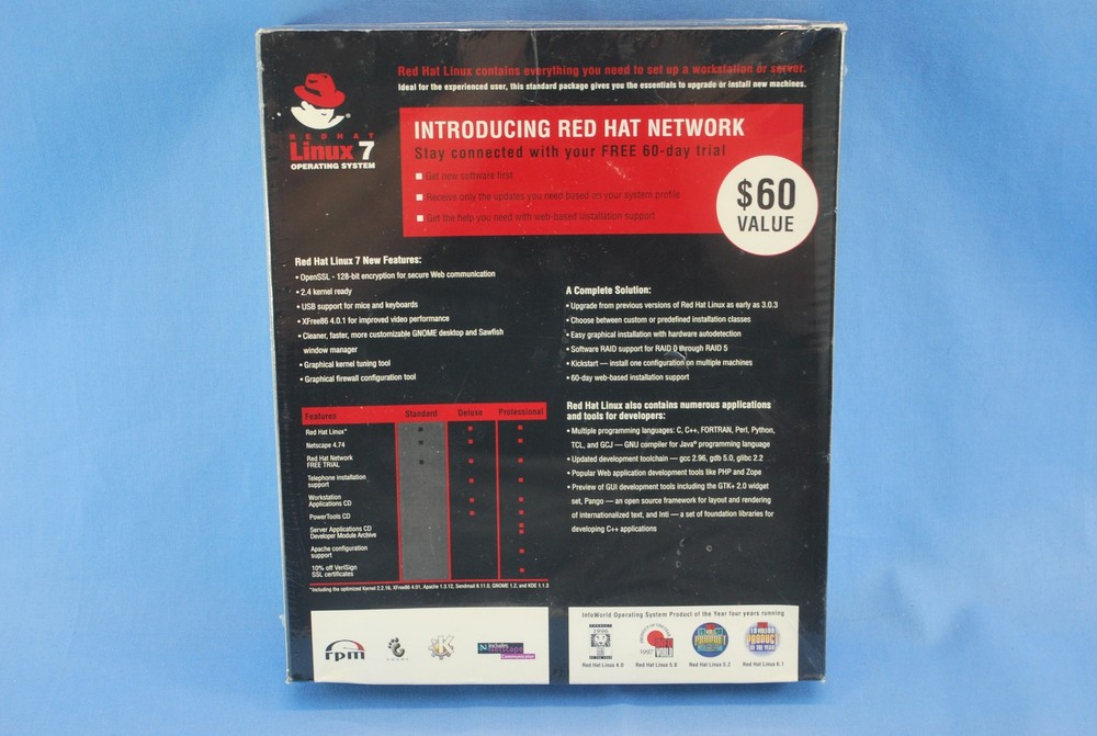 Red Hat Linux 7 Operating System SEALED free shipping!
