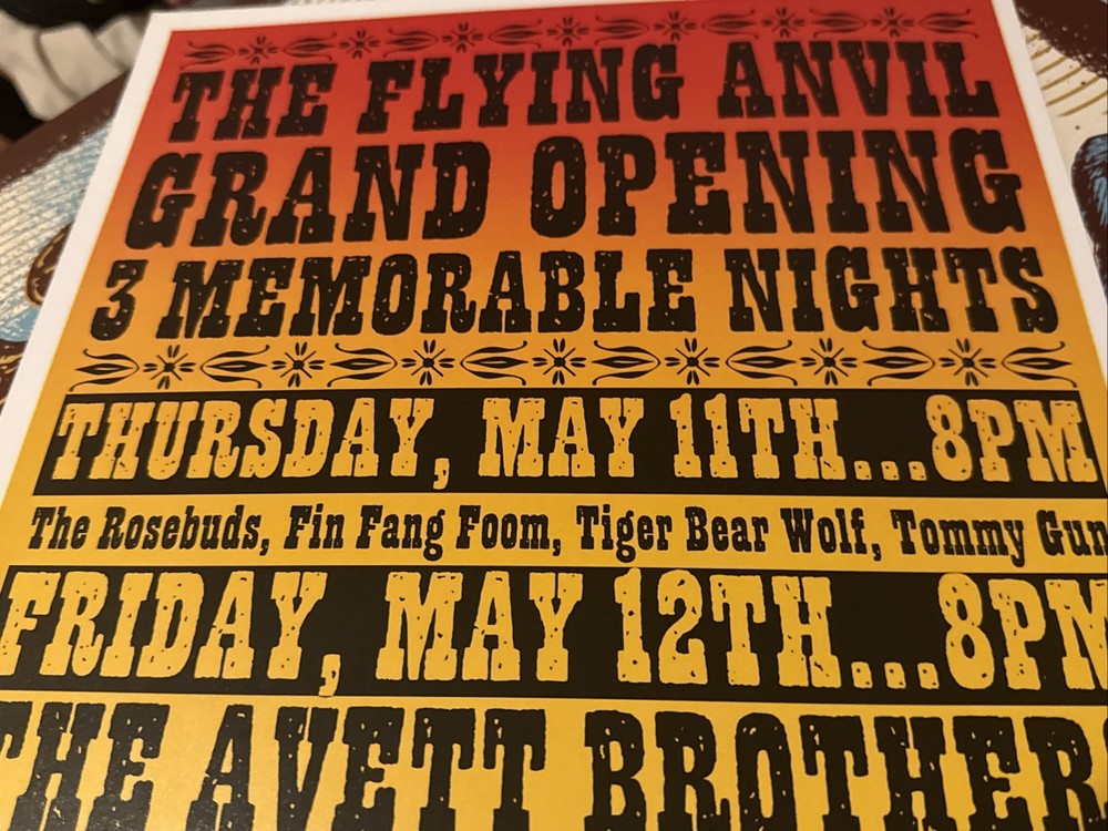 The Avett Brothers Concert Poster 2006 3 Night Run May 11-13 Greensboro NC