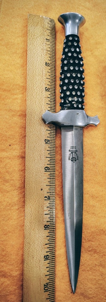 Hirschkrone, Solingen Germany, Presentation Dagger, Rhinestone Encrusted Handle