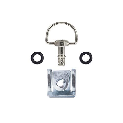 Quick Release D-Ring Race Fasteners Chrome Silver (10 Pack) 17mm Sliver