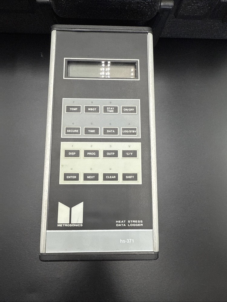 Metrosonics HS-371 Heat Stress Data Logger with Case
