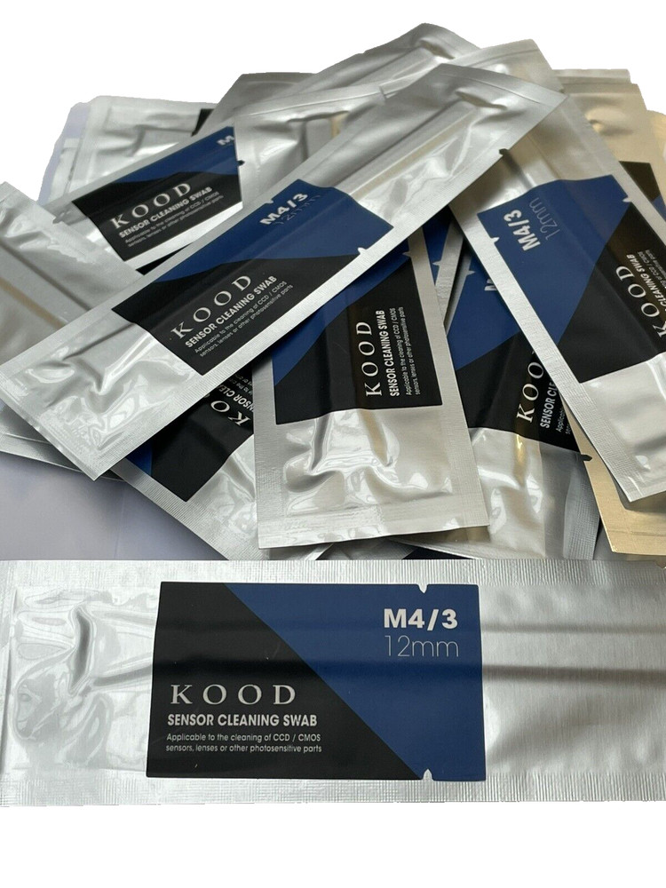 KOOD PRO Micro 4/3 Camera Sensor Cleaning Kit 12x Swabs & 10ml Fluid