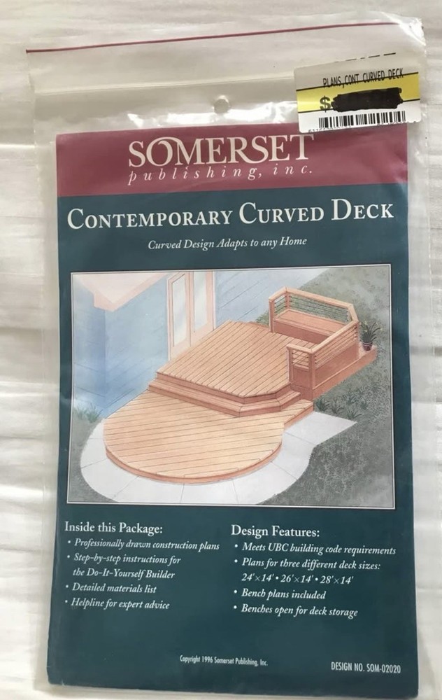 Building Plans - Deck - Picnic table - Hall bench￼YOUR CHOICE