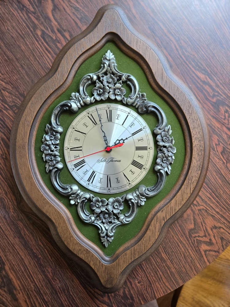 MCM Seth Thomas Baroque Wall Clock #OSSH