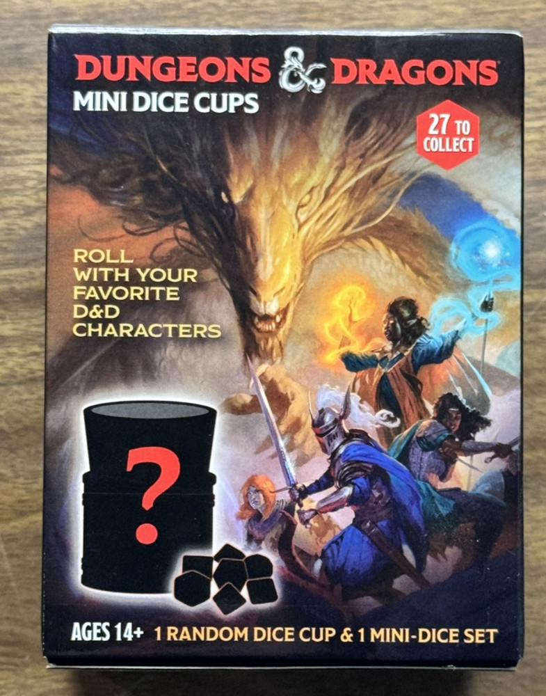 Dungeons & Dragons Series 2 Mystery Mini Dice Cup Set (RANDOM)