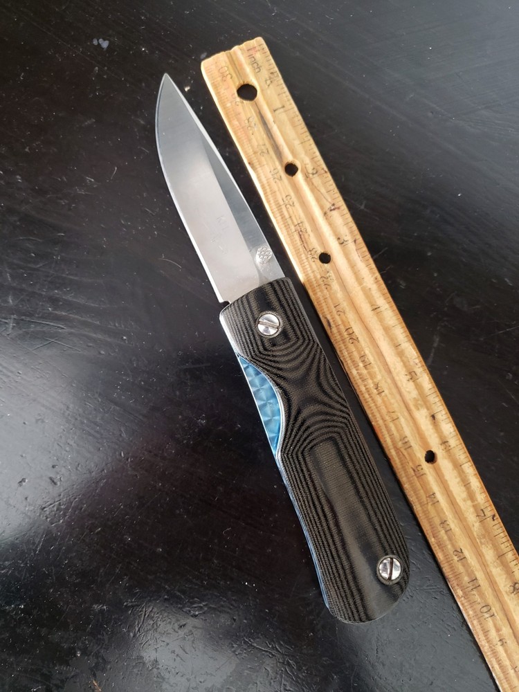 Kevin Hoffman Custom Knife Titanium Micarta
