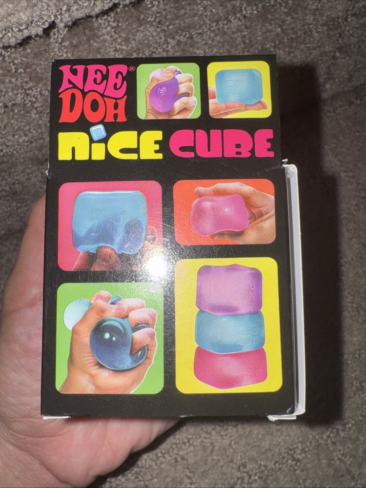 New Nee Doh Nice Cube Pink Super Solid Squish