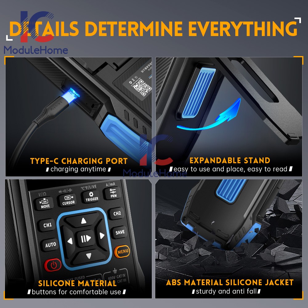 FNIRSI Handheld Digital Oscilloscope Multimeter Function Signal Generator 2C23T