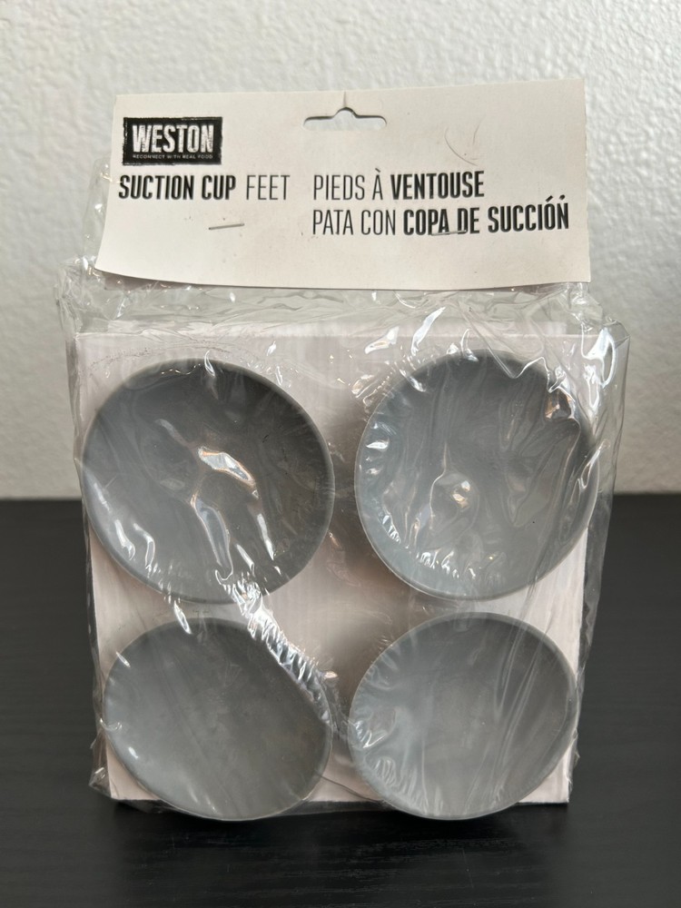 Universal Suction Cup Feet (4) Grey New!