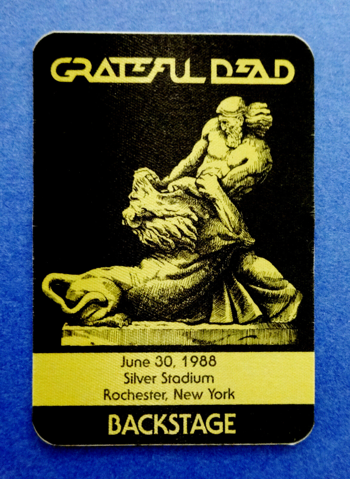 Grateful Dead Backstage Pass Rochester New York Silver 6/30/88 6/30/1988 Samson