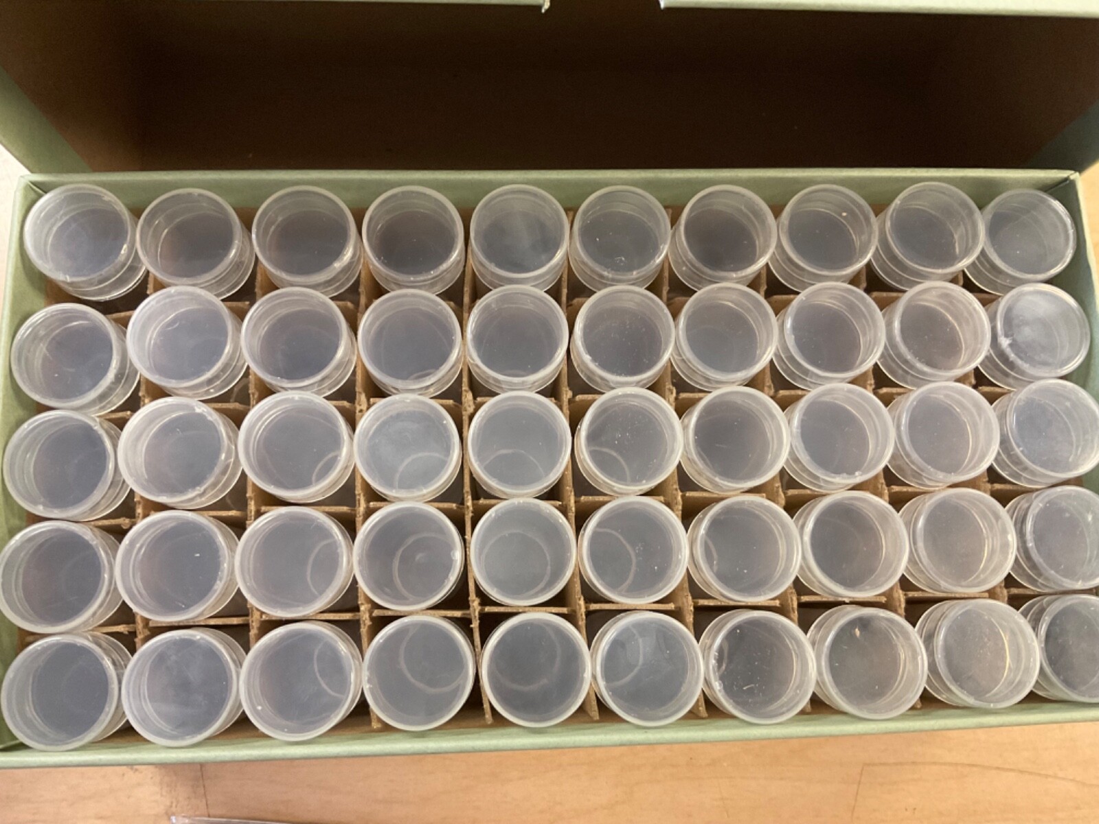 50 Whitman Round Dime Tubes in a New Guardhouse Box for Storage of Rolls