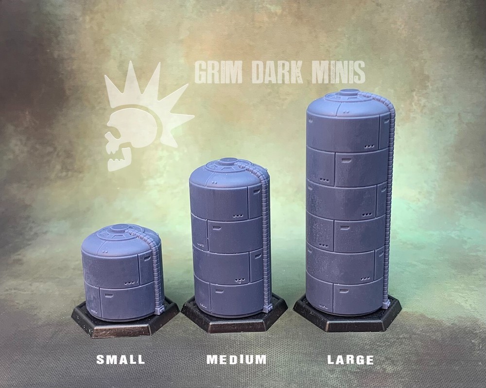 Battletech CGL Scale Terrain - Medium Storage Tank