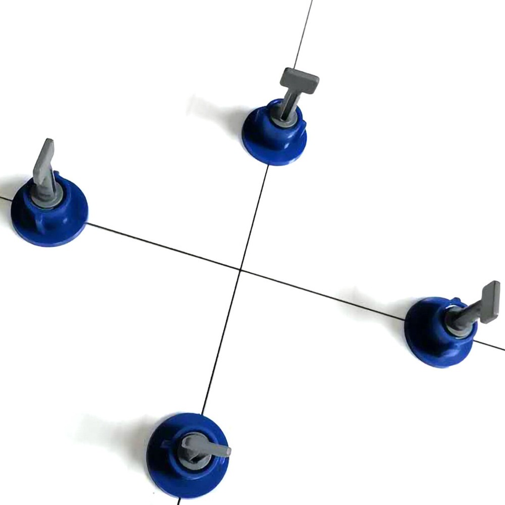 50 Sets Reusable Tile Leveling System Positioning T-Lock Tool Kit Spacer Locator