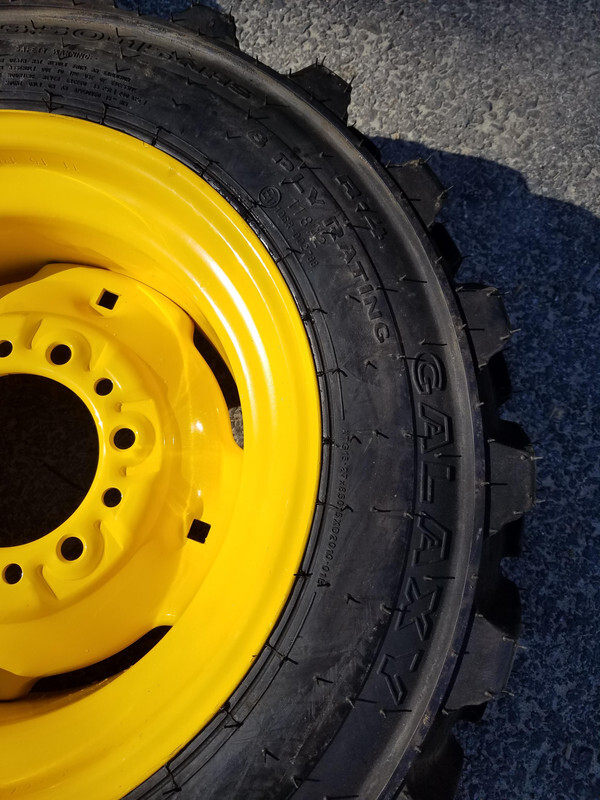 1 or 4-HD 27X8.50-15 Galaxy XD2010 Skid Steer Tires/Rims for New Holland,etc