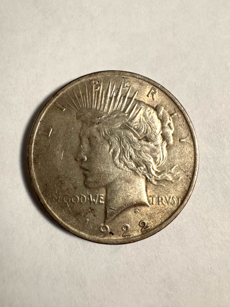 1922 Peace Dollar Silver