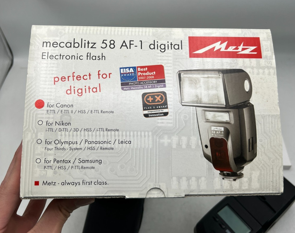 Metz Mecablitz 58 AF-1 Digital Electronic Camera Flash Unit For Canon
