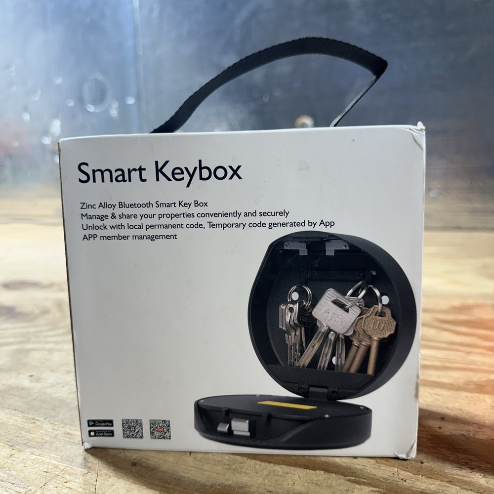 Portable Smart Key Lock Box - Bluetooth & Mechanical Keyless Entry, App