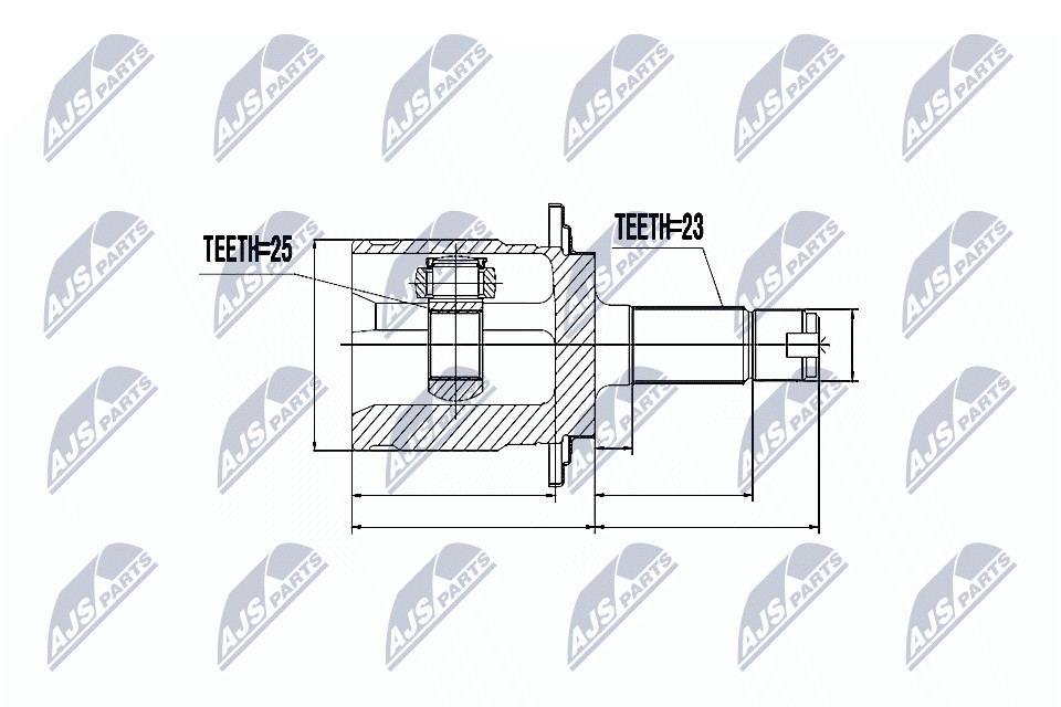 FOR NTY NPZ-HD-046 OUTER CV JOINT