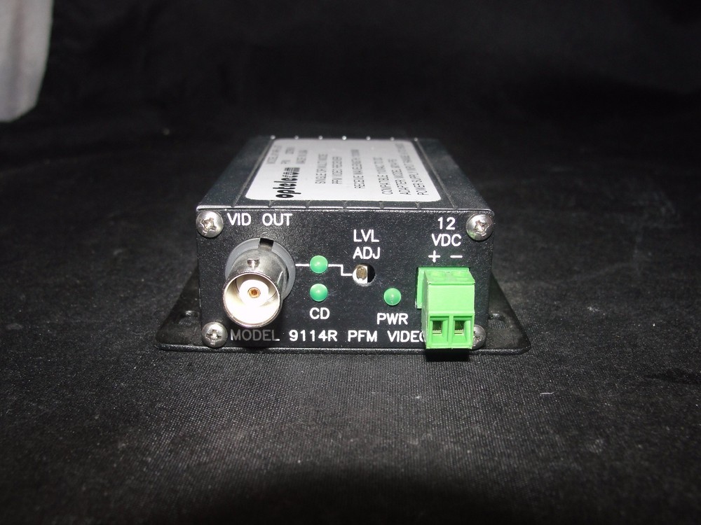 Optelecom 9114R-L-ST Single Or Multimode PFM Video Receiver