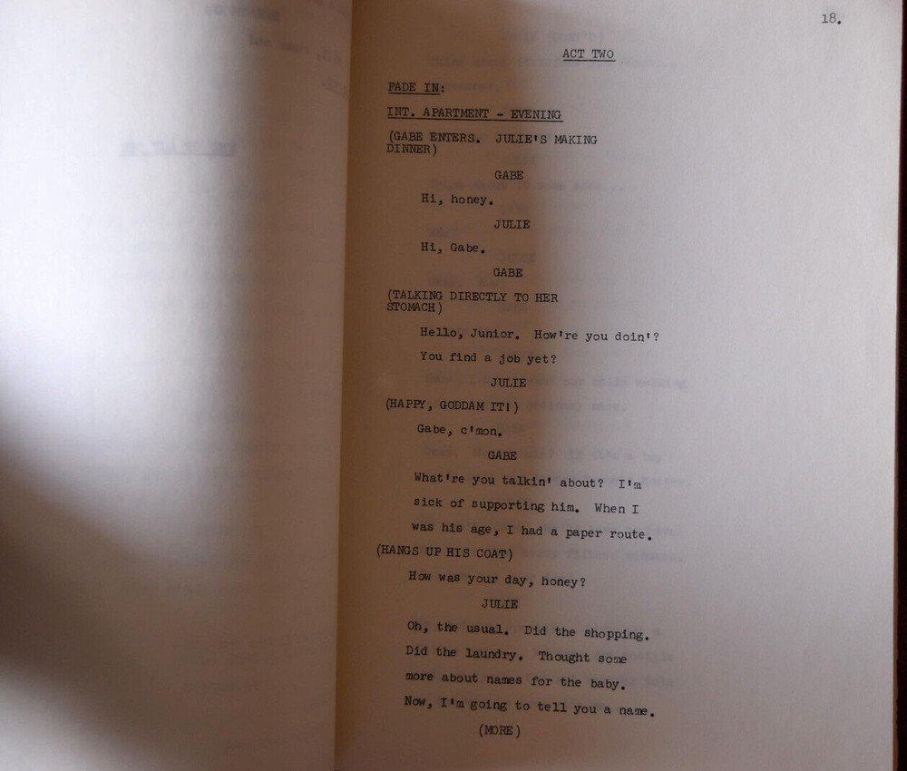 1977 Welcome Back Kotter Original Final Draft Script Screenplay