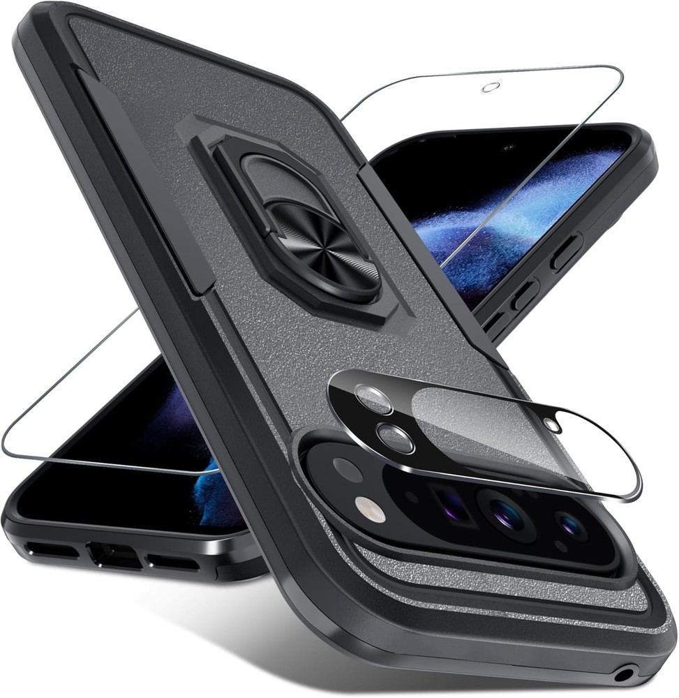 for Google Pixel 10 Pro XL Case with Screen Protector and Camera Lens Protector,