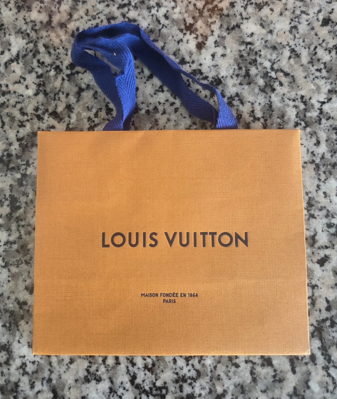 Authentic Louis Vuitton Mini Shopping Gift Paper Bag 5.5” x 4.5” x 3”. H04