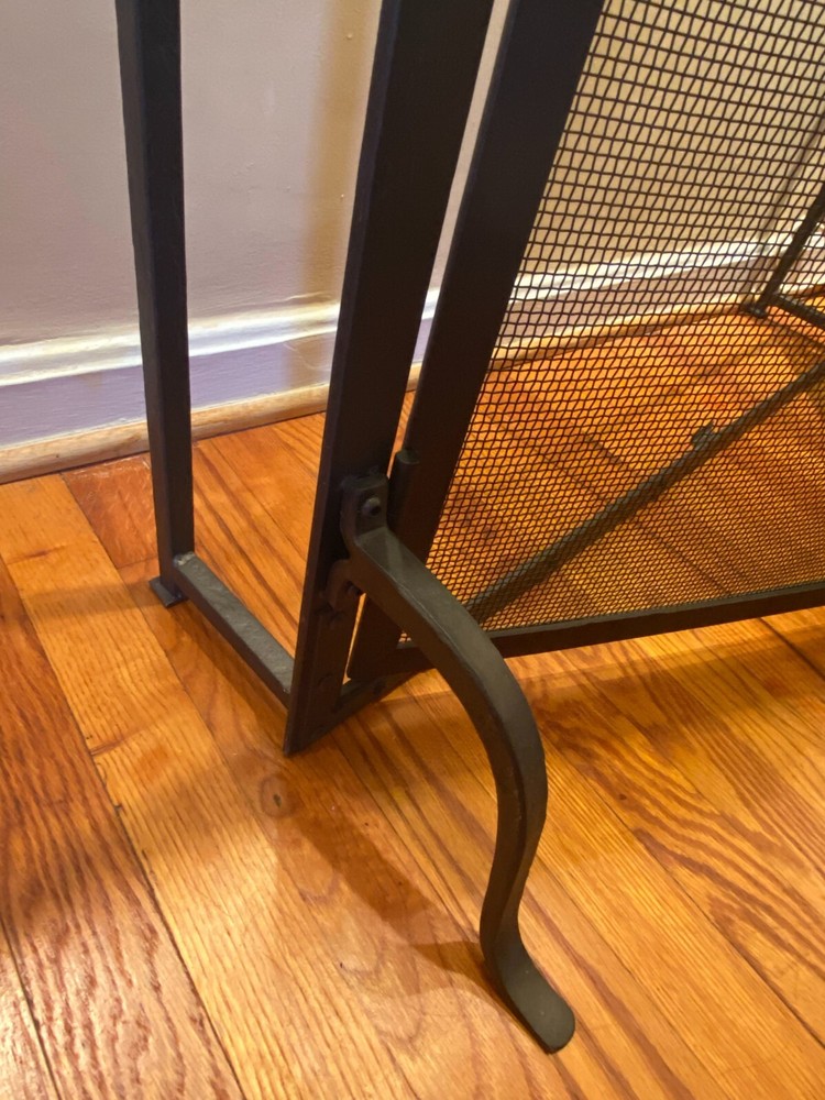 fireplace screen with two doors & complete set of 4 tools (3 sets)