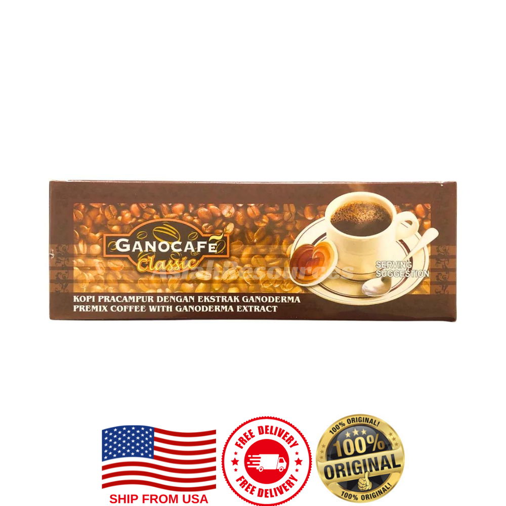 2boxes Gano Excel GanoCafe Classic Ganoderma Premix Coffee 60Sachets ShipFrom US