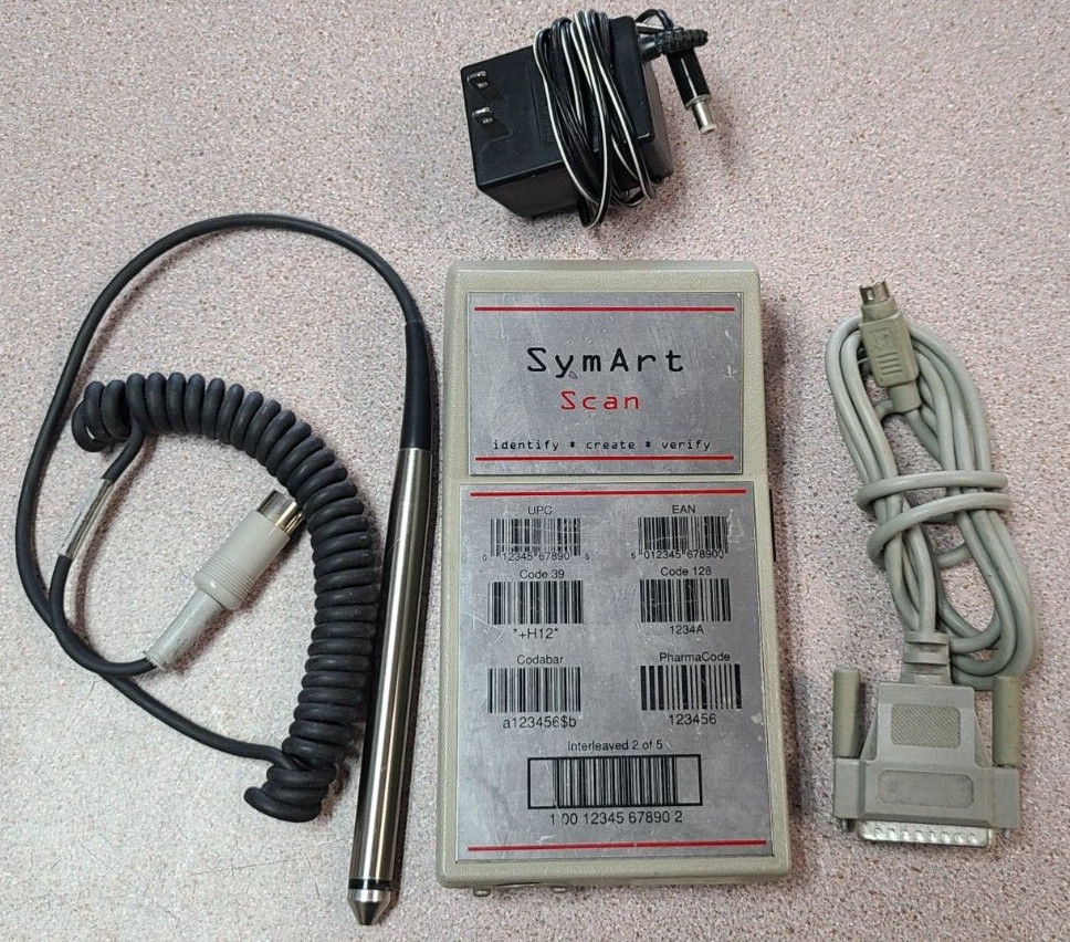 Vintage SymArt Scan barcode scanner
