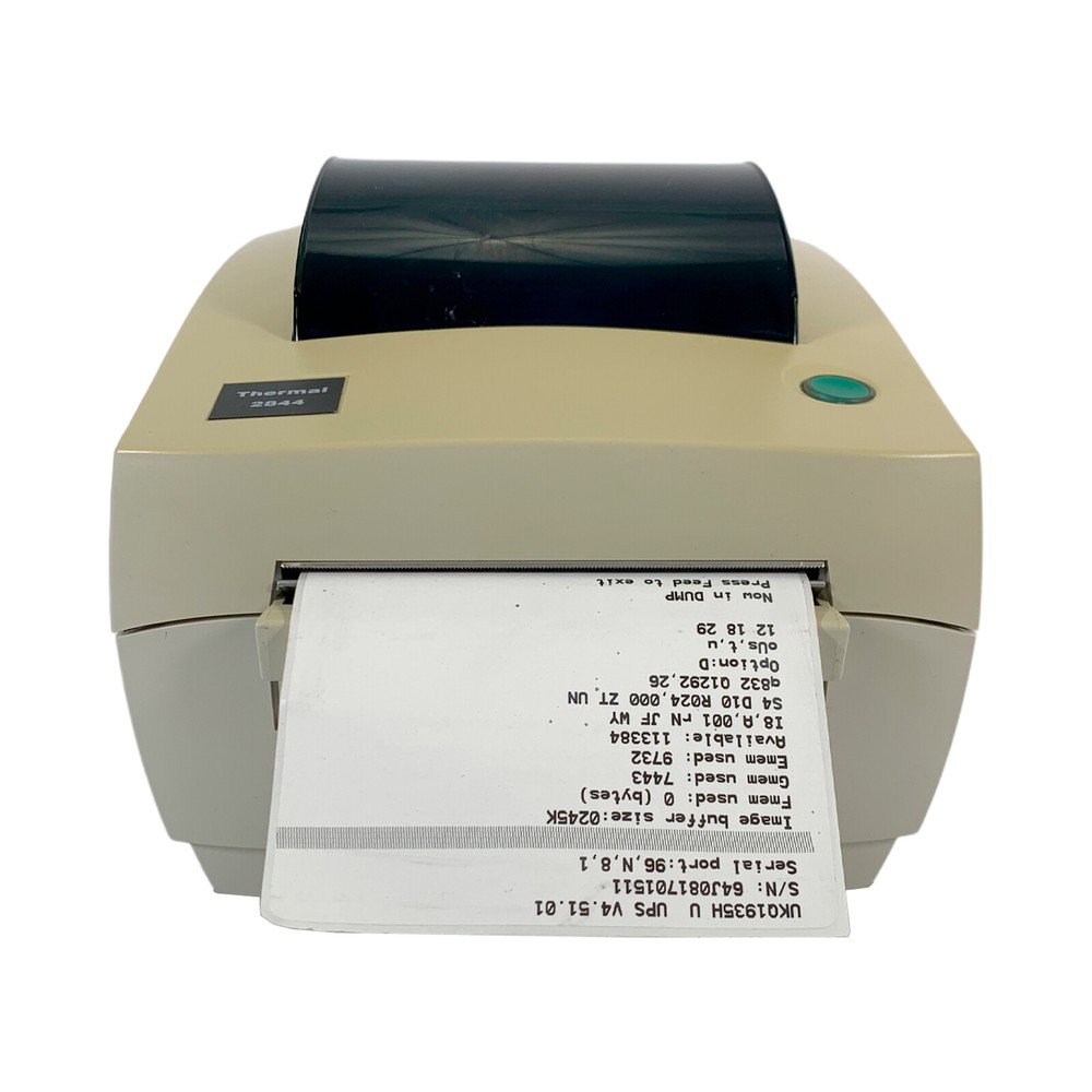 Zebra LP2844 UPS Direct Thermal Shipping Label Printer USB Serial Parallel