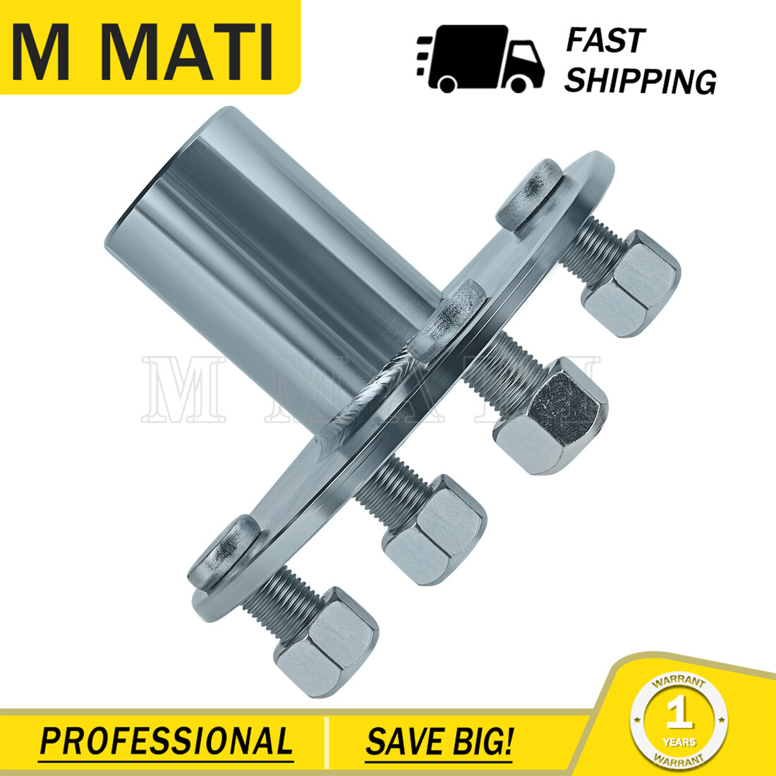 For Go Kart Live Axle Hub 4" x 4" Bolt Pattern Hub and 1" to 3/4" Axle Step Down