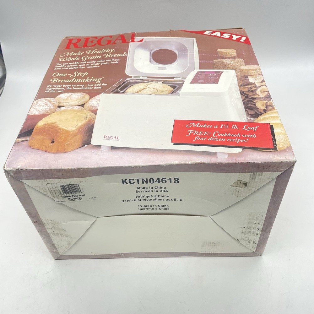 VTG. Regal one step breadmaking model K6726 Automatic Breadmaker Bread Machine