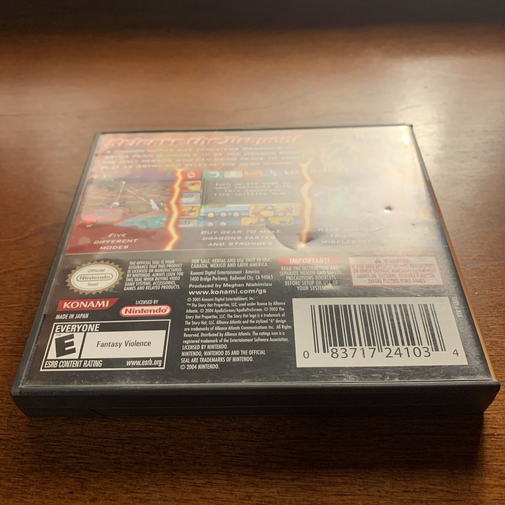 Dragon Booster (Nintendo DS) **** CASE ONLY **** No Game USA Version **EMPTY