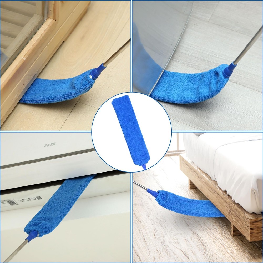 10 PCS Microfiber Cobweb Duster with Extension Pole (100 Inch Telescoping), W...