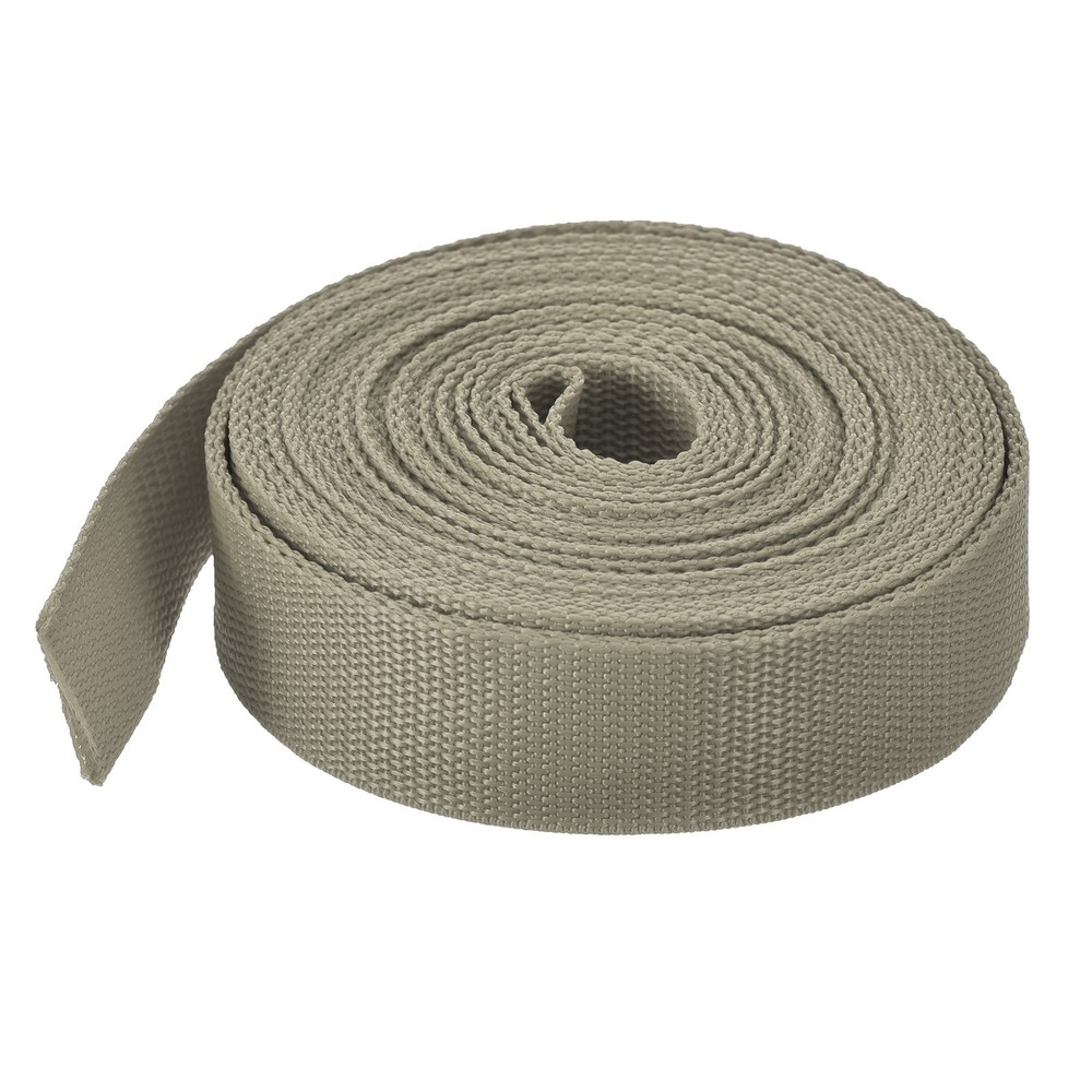 Lightweight Polypropylene Webbing Strap 3.8cm 10 Yard Khaki